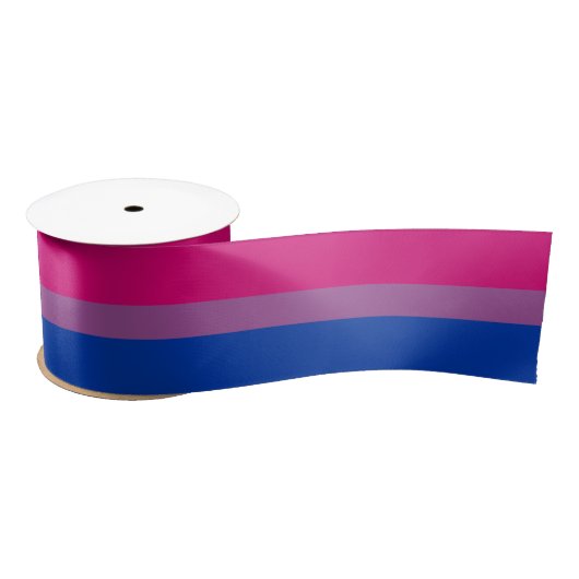 Bisexual Pride Flag Satijnen Lint (Spoel)