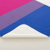 Bisexual Pride Flag Sherpa Deken (3/4)