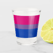 Bisexual Pride Flag Shot Glas (Voorkant)