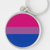 Bisexual Pride Flag Sleutelhanger (Voorkant)