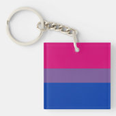 Bisexual Pride Flag Sleutelhanger (voorkant)