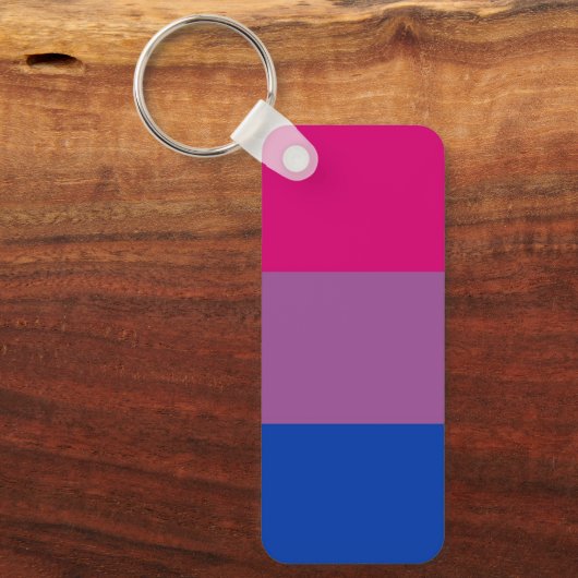 Bisexual Pride Flag Sleutelhanger (Voorkant)