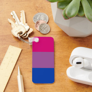 Bisexual Pride Flag Sleutelhanger