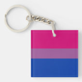 Bisexual Pride Flag Sleutelhanger (voorkant)