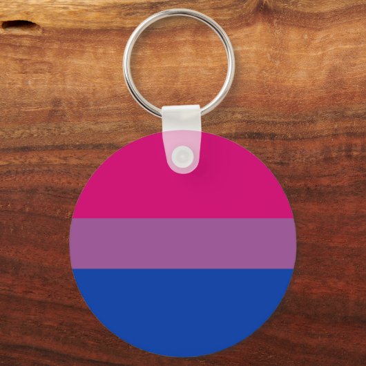 Bisexual Pride Flag Sleutelhanger (Voorkant)