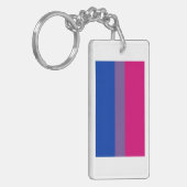 Bisexual Pride Flag Sleutelhanger (Voorkant Links)