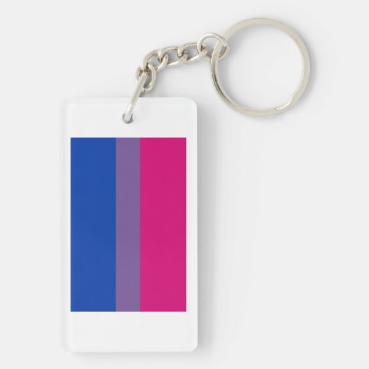 Bisexual Pride Flag Sleutelhanger (achterkant)