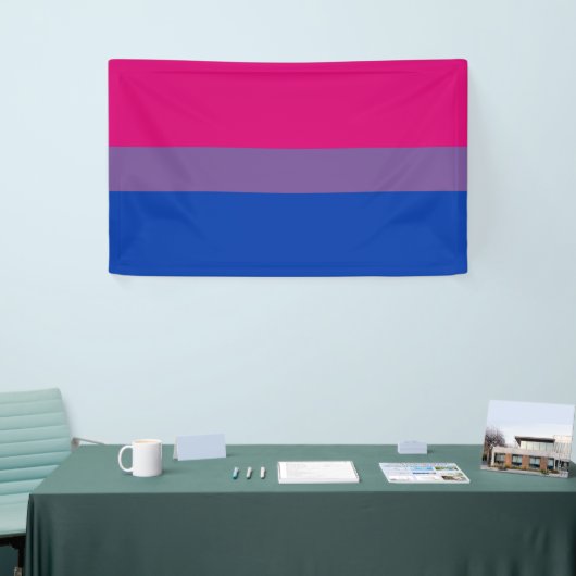 Bisexual Pride Flag Spandoek (Beurs)