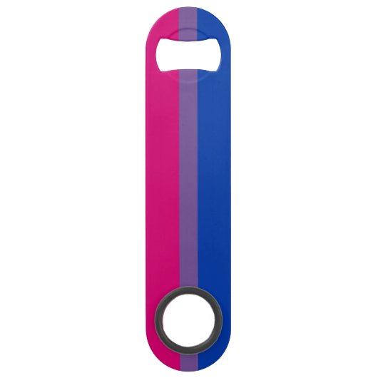 Bisexual Pride Flag Speed Flessenopener (Achterkant)