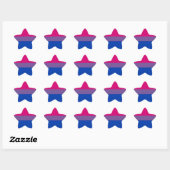 Bisexual Pride Flag Ster Sticker (Vel)