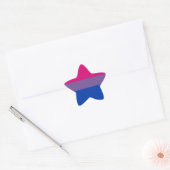 Bisexual Pride Flag Ster Sticker (Envelop)