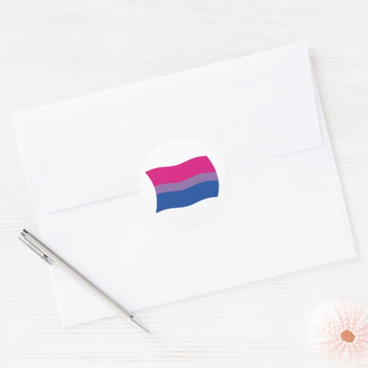 Bisexual Pride Flag Sticker (Envelop)