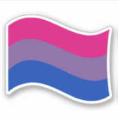 Bisexual Pride Flag Sticker (Voorkant)