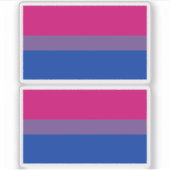 Bisexual Pride Flag Sticker (Voorkant)