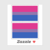Bisexual Pride Flag Sticker (Vel)