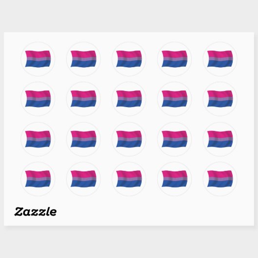 Bisexual Pride Flag Sticker (Vel)