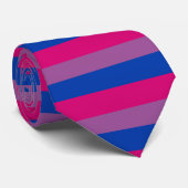 Bisexual Pride Flag Stropdas (Opgerold)