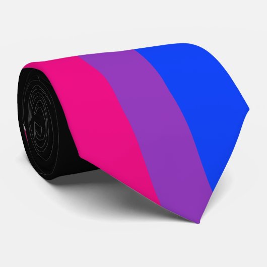 Bisexual Pride Flag Stropdas (Opgerold)