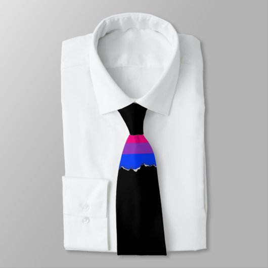 Bisexual Pride Flag Stropdas (Gebonden)