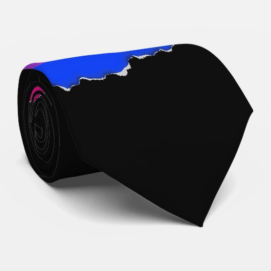 Bisexual Pride Flag Stropdas (Opgerold)