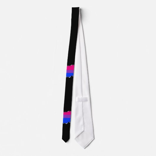 Bisexual Pride Flag Stropdas (Achterkant)