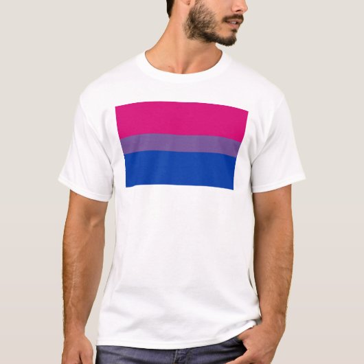 Bisexual Pride Flag T-shirt (Voorkant)