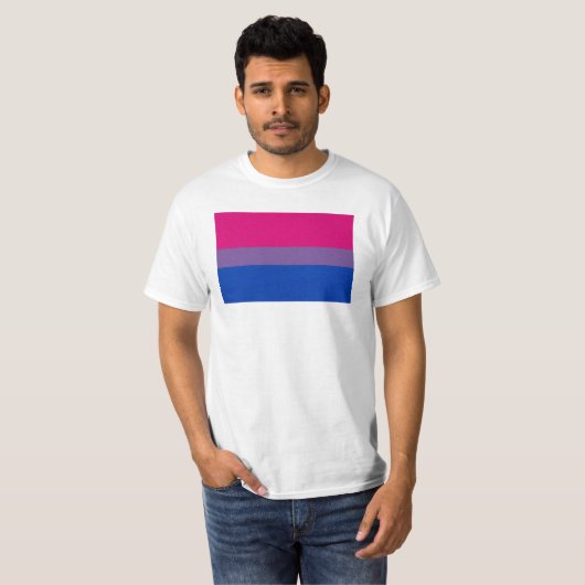Bisexual Pride Flag T-shirt (Voorkant volledig)