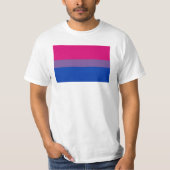 Bisexual Pride Flag T-shirt (Voorkant)