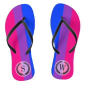 Bisexual Pride Flag Teenslippers (Voetbed)
