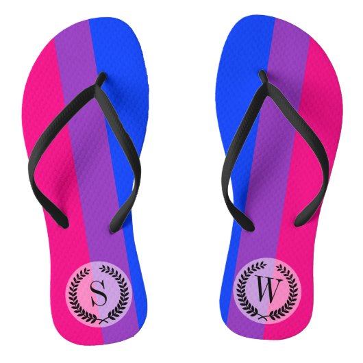Bisexual Pride Flag Teenslippers (Voetbed)