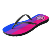 Bisexual Pride Flag Teenslippers (Schuin)