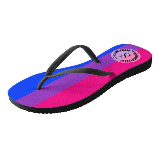 Bisexual Pride Flag Teenslippers (Schuin)