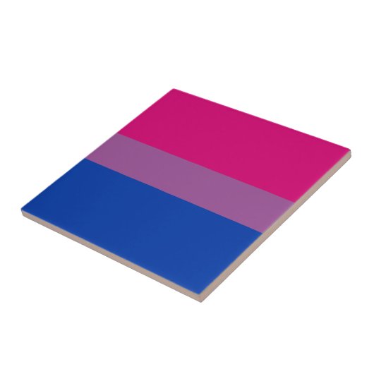 Bisexual Pride Flag Tegeltje (Zijkant)