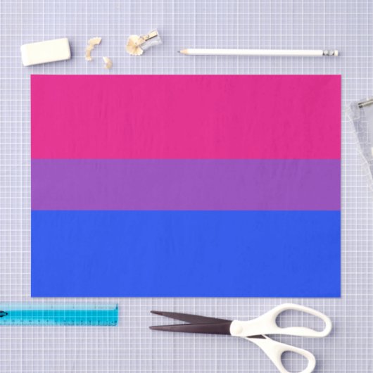 Bisexual Pride Flag Tissuepapier (Craft)