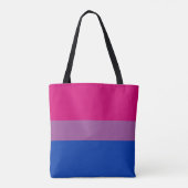 Bisexual Pride Flag Tote Bag (Achterkant)