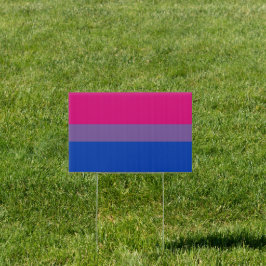 Bisexual Pride Flag Tuinbord