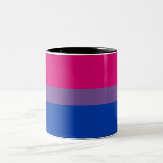 Bisexual Pride Flag Tweekleurige Koffiemok (Center)