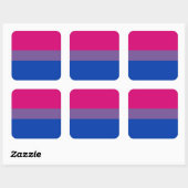 Bisexual Pride Flag Vierkante Sticker (Vel)