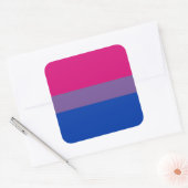 Bisexual Pride Flag Vierkante Sticker (Envelop)