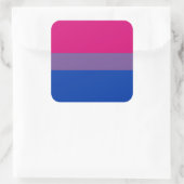 Bisexual Pride Flag Vierkante Sticker (Tas)