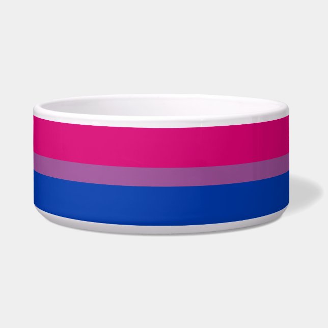 Bisexual Pride Flag Voerbakje (Voorkant)