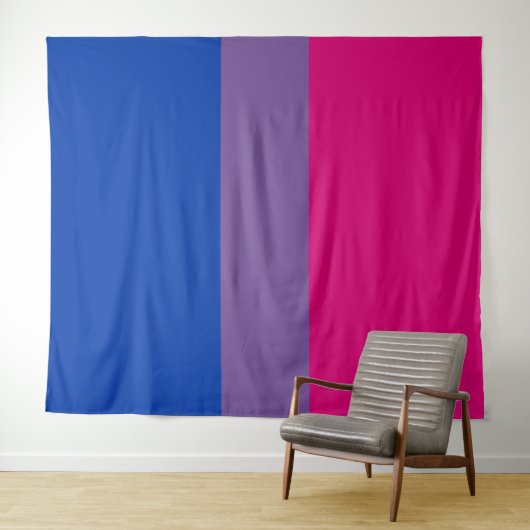 Bisexual Pride Flag Wandkleed (In Situ (horizontaal))