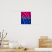 BISEXUAL PRIDE FLAG WAVY DESIGN - 2014 PRIDE.png Poster (Keuken)