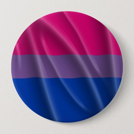 BISEXUAL PRIDE FLAG WAVY DESIGN - 2014 PRIDE.png Ronde Button 4,0 Cm (Voorkant)