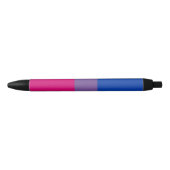 Bisexual Pride Flag Zwarte Inkt Pen (Voorkant)