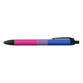 Bisexual Pride Flag Zwarte Inkt Pen (Bovenkant)