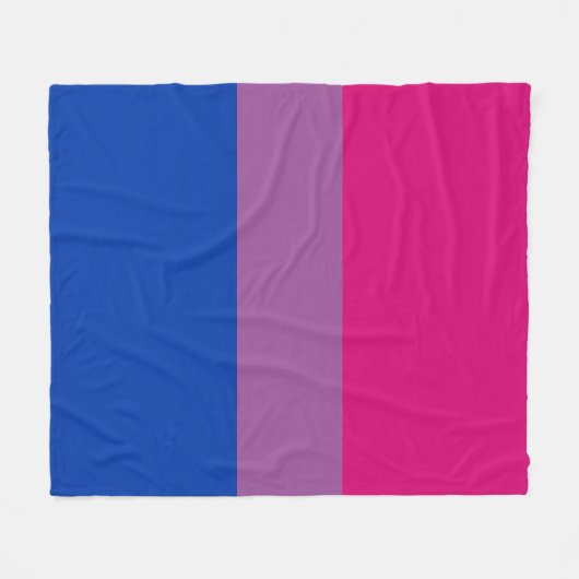 Bisexual Pride Fleece Deken (Voorkant (Horizontaal))