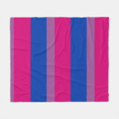 Bisexual Pride! Fleece Deken (Voorkant (Horizontaal))