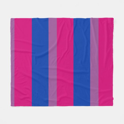 Bisexual Pride! Fleece Deken (Voorkant (Horizontaal))