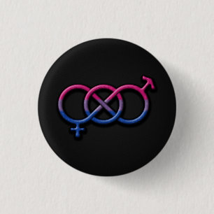 Bisexual Pride Gender Knot Ronde Button 3,2 Cm